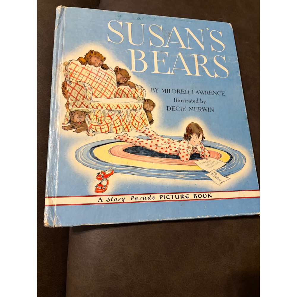 Vntg Susans Bears Mildred Lawrence Decie Merwin Story Parade Picture Book 1940s